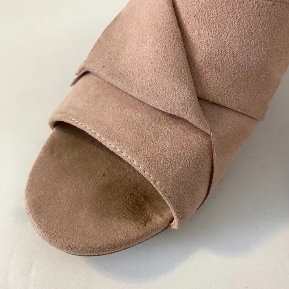 JustFab Blush Pink Minna Heeled Mule